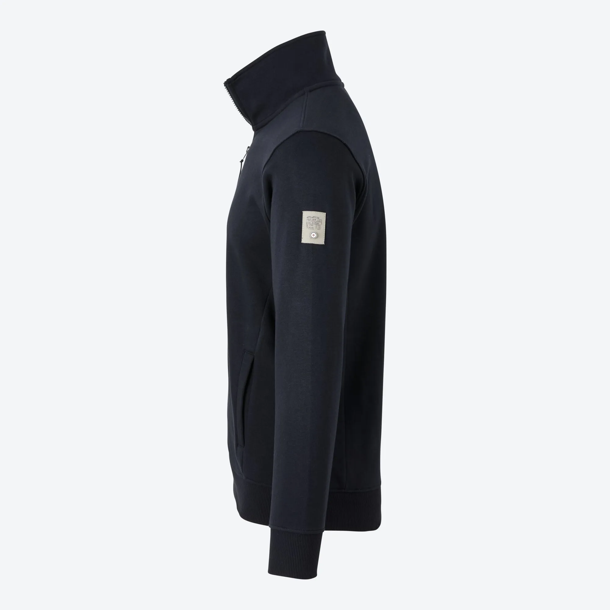 Herren-Sweatjacke mit Stehkragen