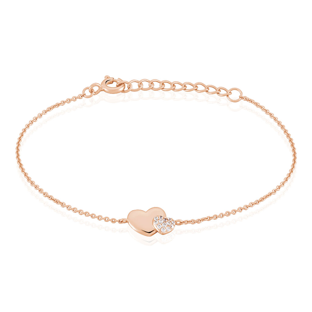 Bracelet Flamen Argent Rose Oxyde De Zirconium