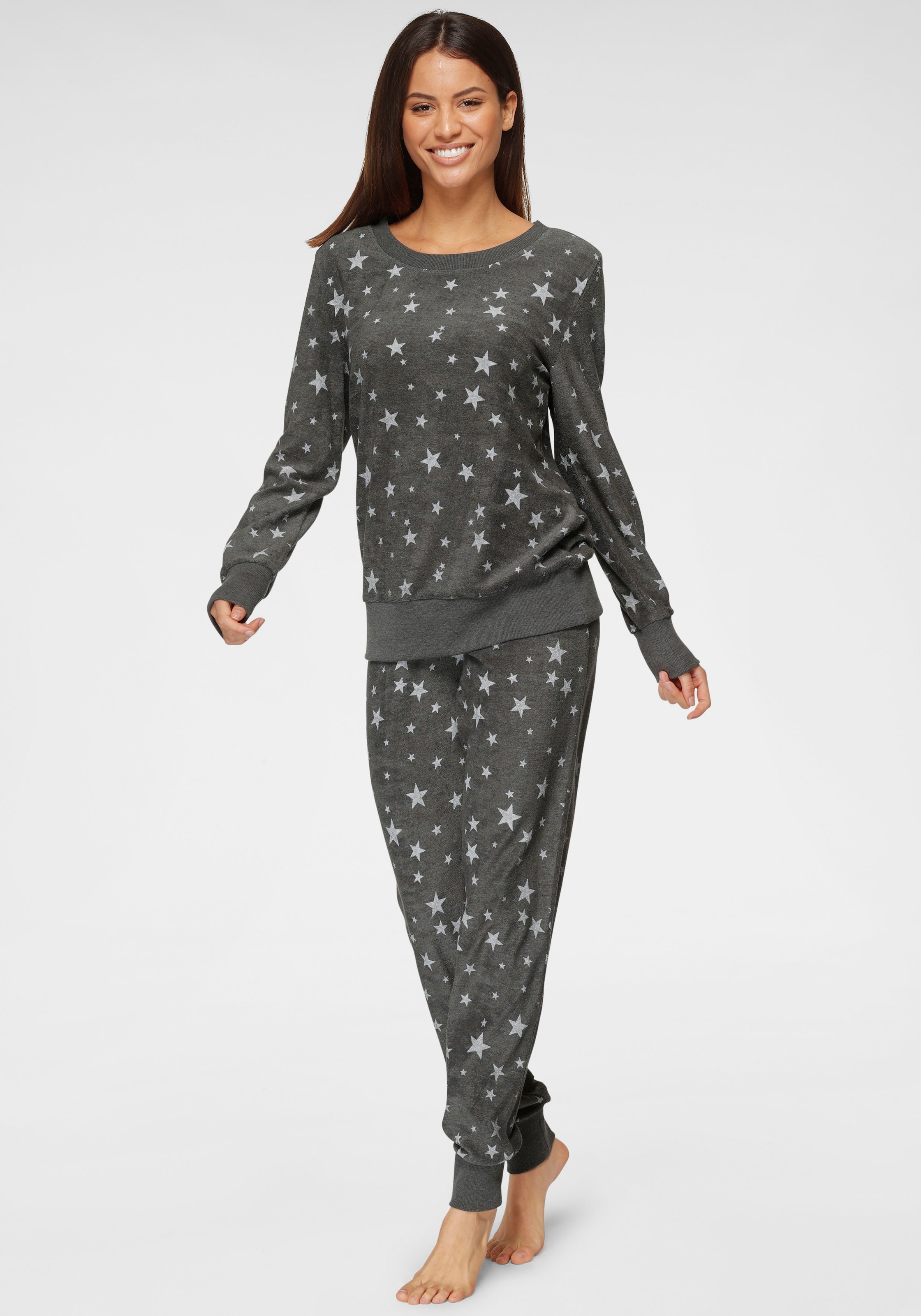 Vivance Dreams Pyjama, 2 Stk. mit Alloverdruck