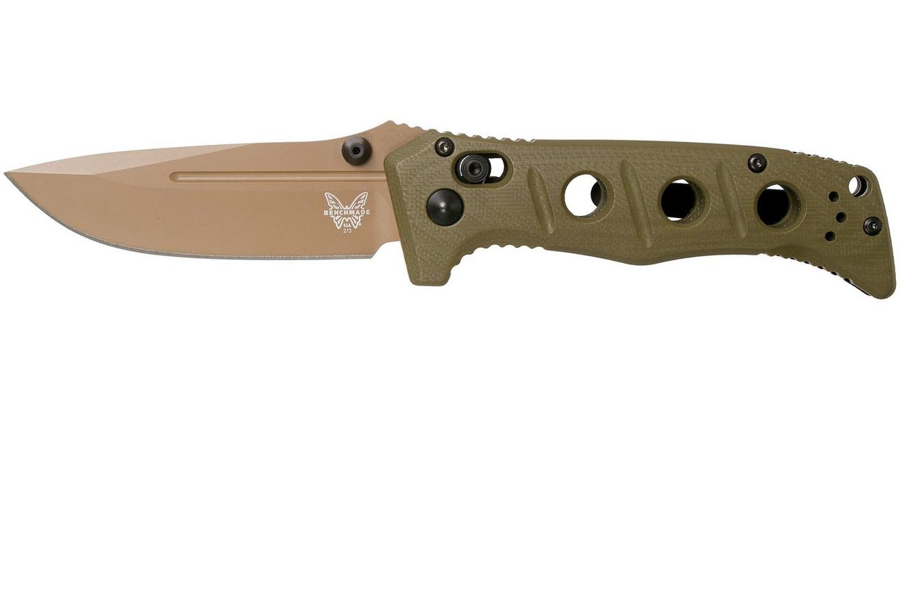 Benchmade 273FE-2 Sibert Mini Adamas OD Green G10, Flat Earth zakmes, Shane Sibert design