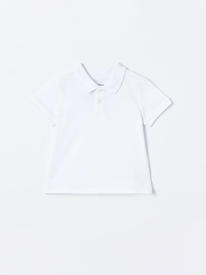 Conjunto com 2 camisas polo básicas - Azul-marinho