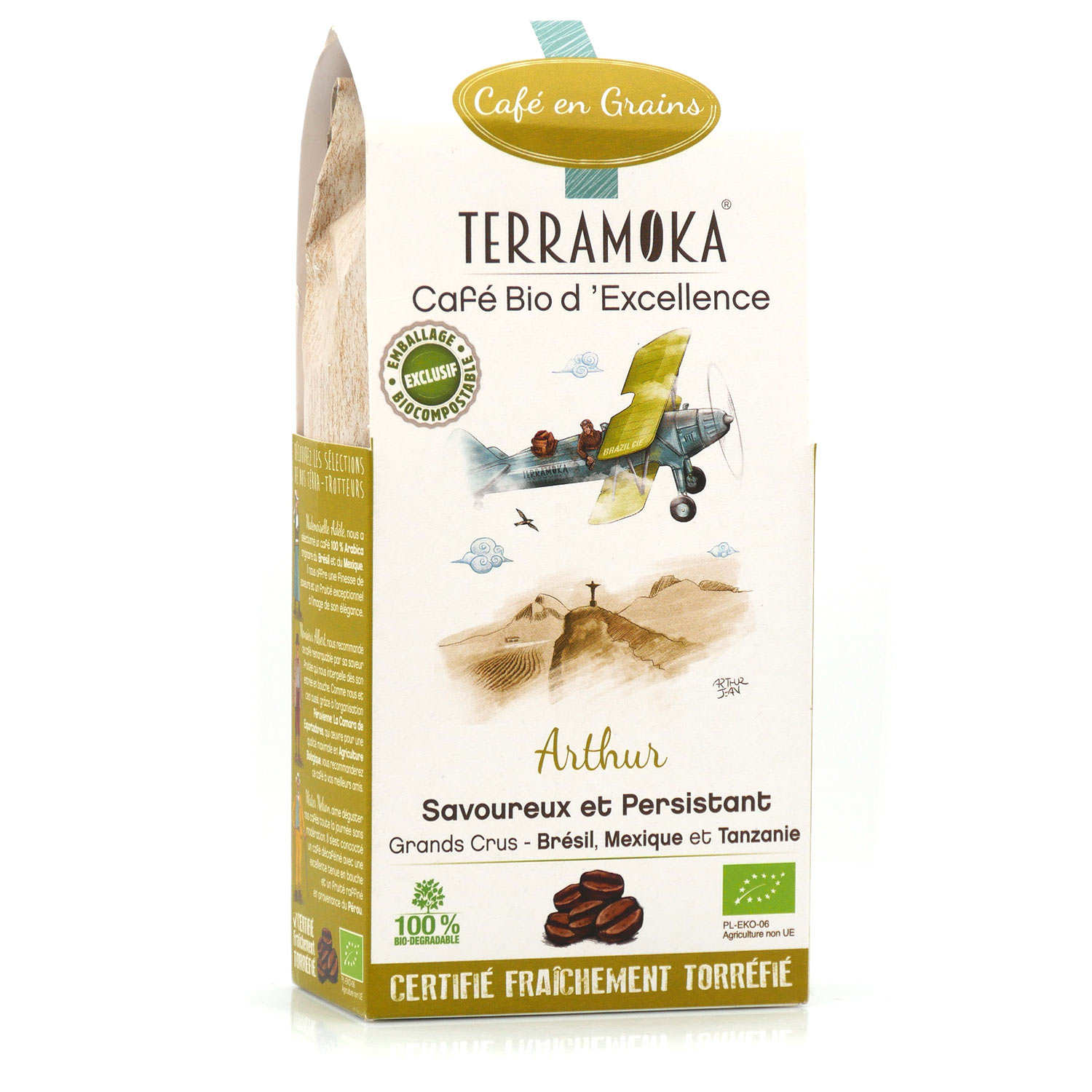 Arthur - café en grains bio Arabica et Robusta