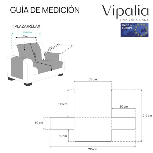 Capa de sofá Vipalia em bege e linho com estampa de losangos para animais de estimação.