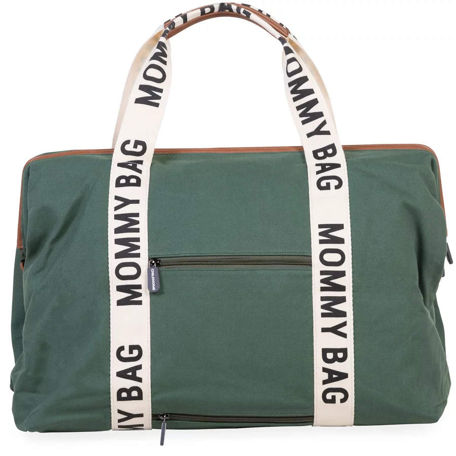 CHILDHOME Mommy Bag Signatur Canvas grün