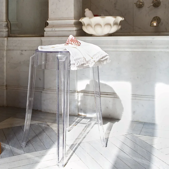 Kartell - Charles Ghost Barhocker H 65 cm, glasklar