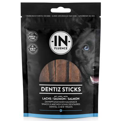 In-Fluence Hundesnack Dentiz Sticks Lachs 70g
