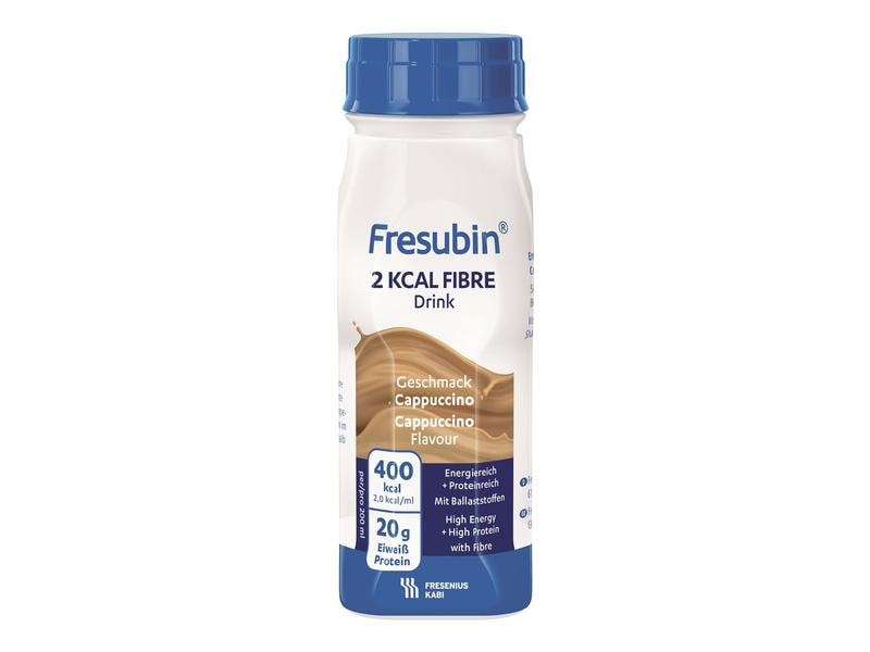 Fresubin 2 kcal Fibre Drink Cappucino 4 x 200 ml Hochkalorische Trinknahrung für besondere medizinische Zwecke