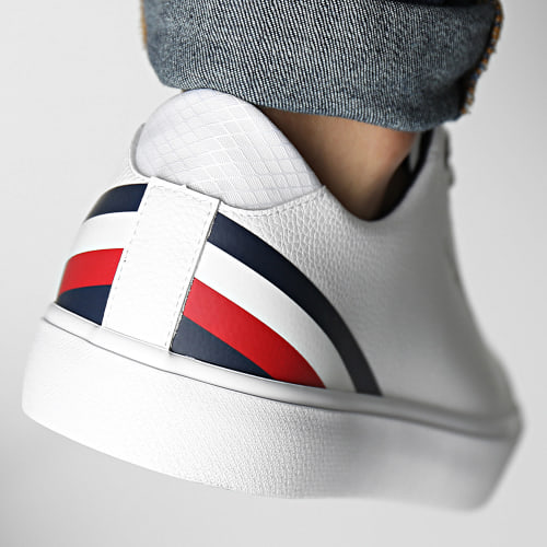 Baskets Hi Vulcan Core Low Leather Stripes 4778 White