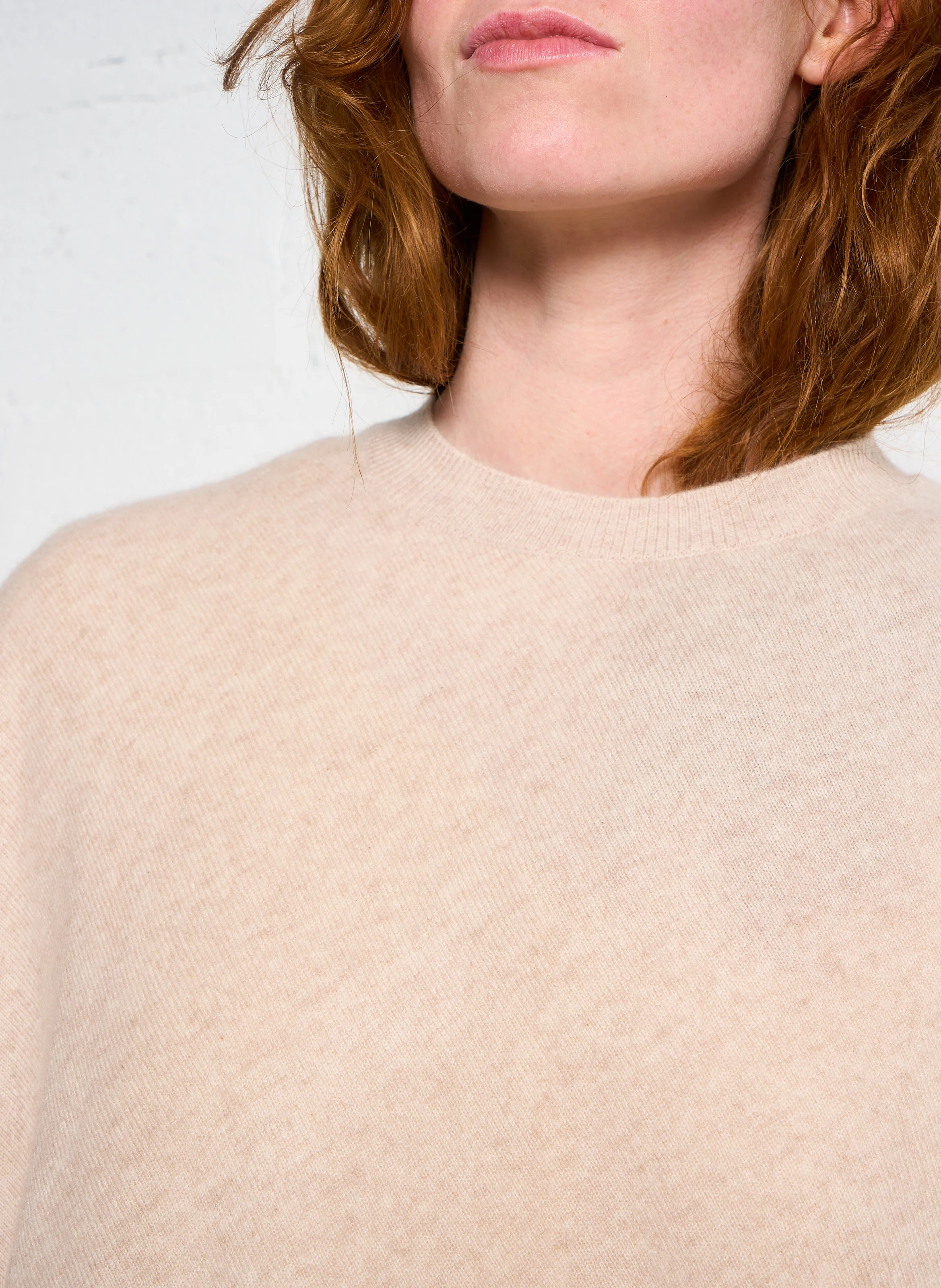 PRESTONY - Poncho en cachemire | Beige