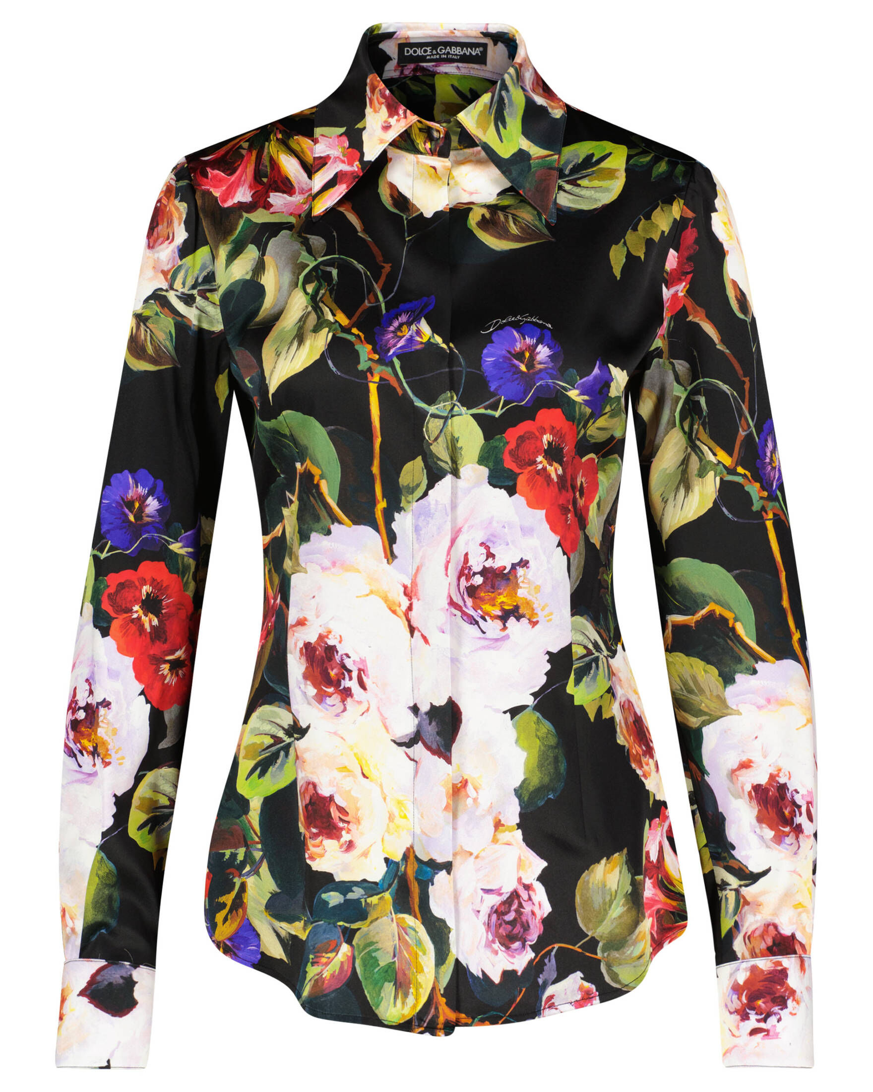 Dolce & Gabbana| Damen Bluse aus Seiden-Charmeuse