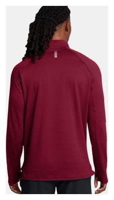 Haut thermique 1/2 Zip Under Armour Launch Elite Rouge Homme