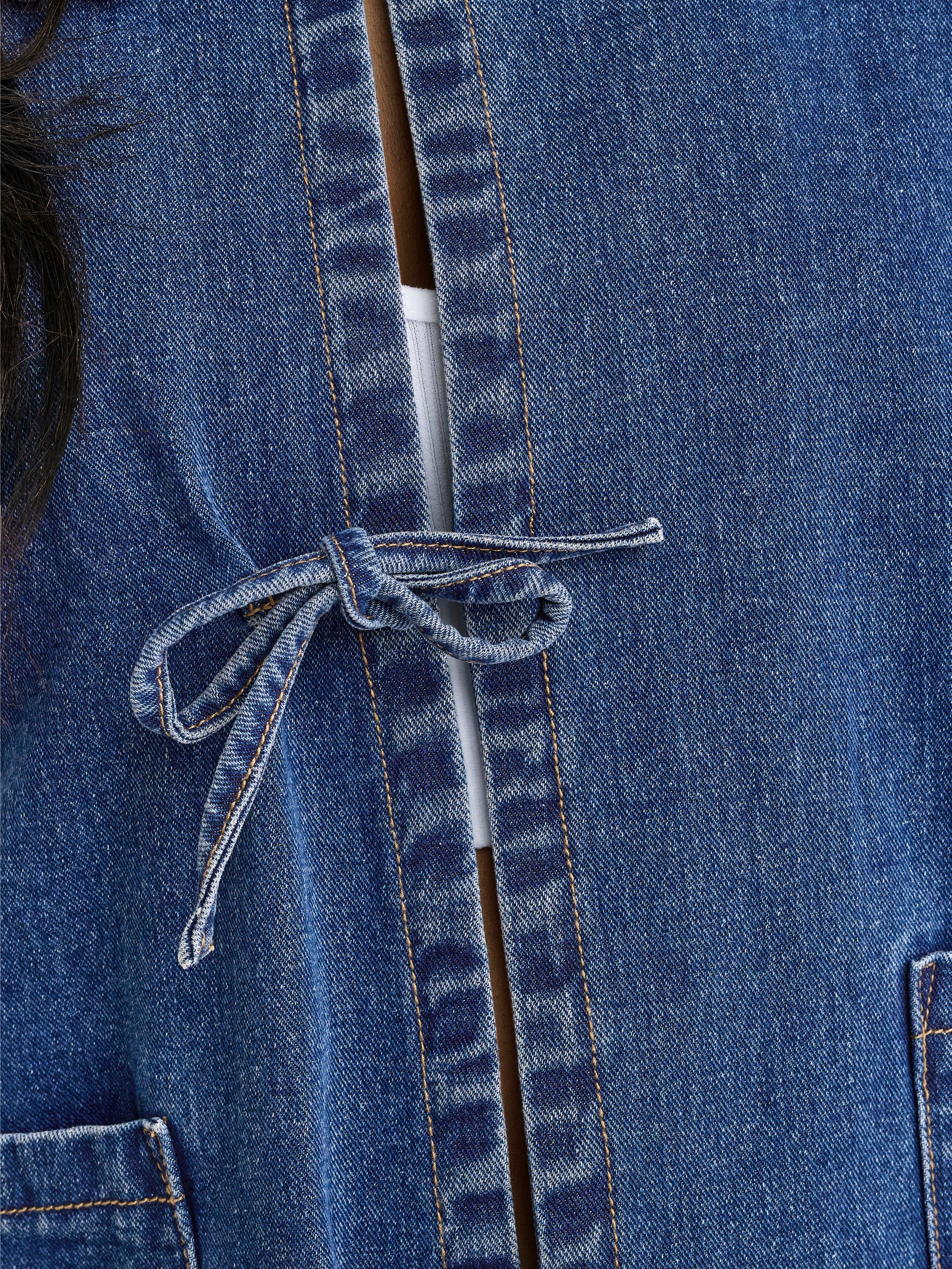 ONLTHILLE Jeansjacke Dark Blue Denim