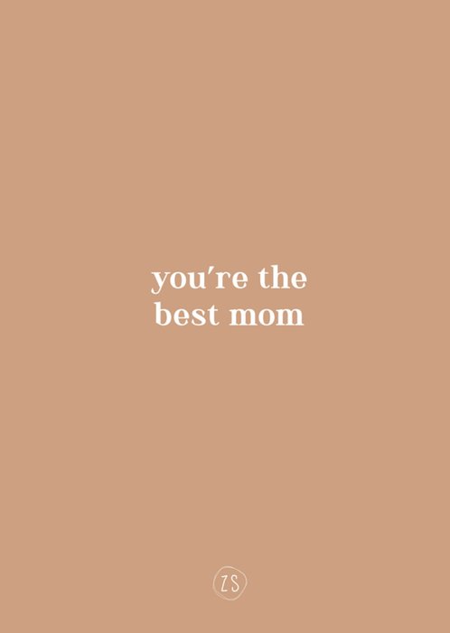 Zusss | Moederdagkaart | Best Mom