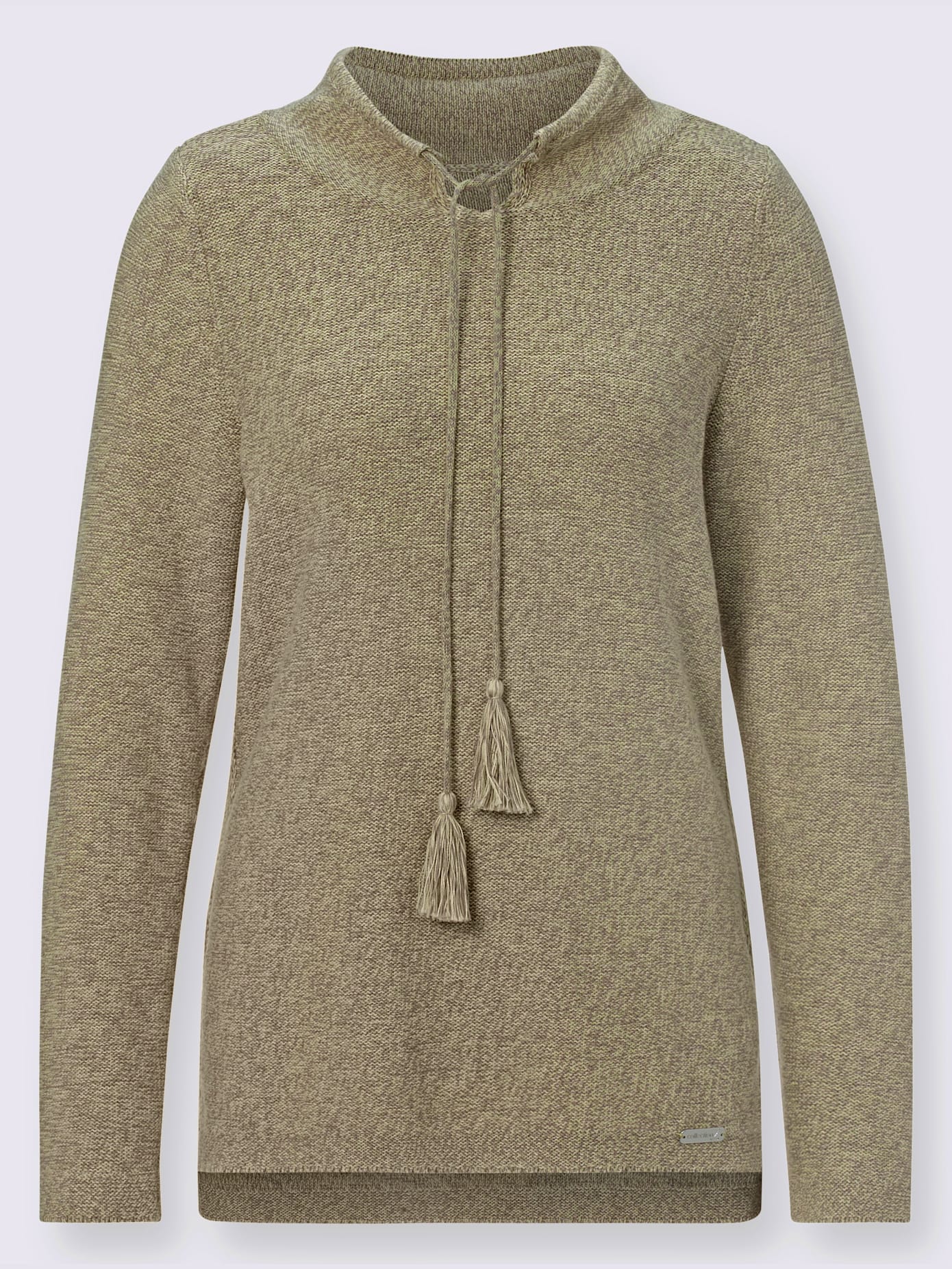 Pull en tricot encolure tendance