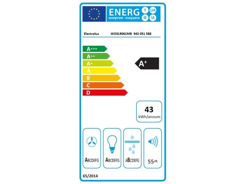 Electrolux Wandhaube WOSL9061MB 5 Stufen Dunstabzugshaube