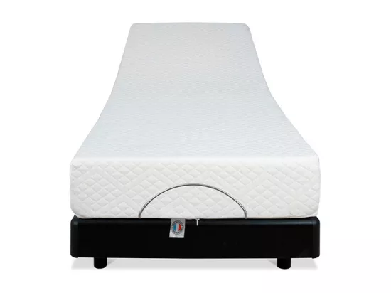 BELLECOUR LITERIE | Ensemble BODYSOFT 90x200 cm | Sommier électrique + Matelas Mémoire de forme