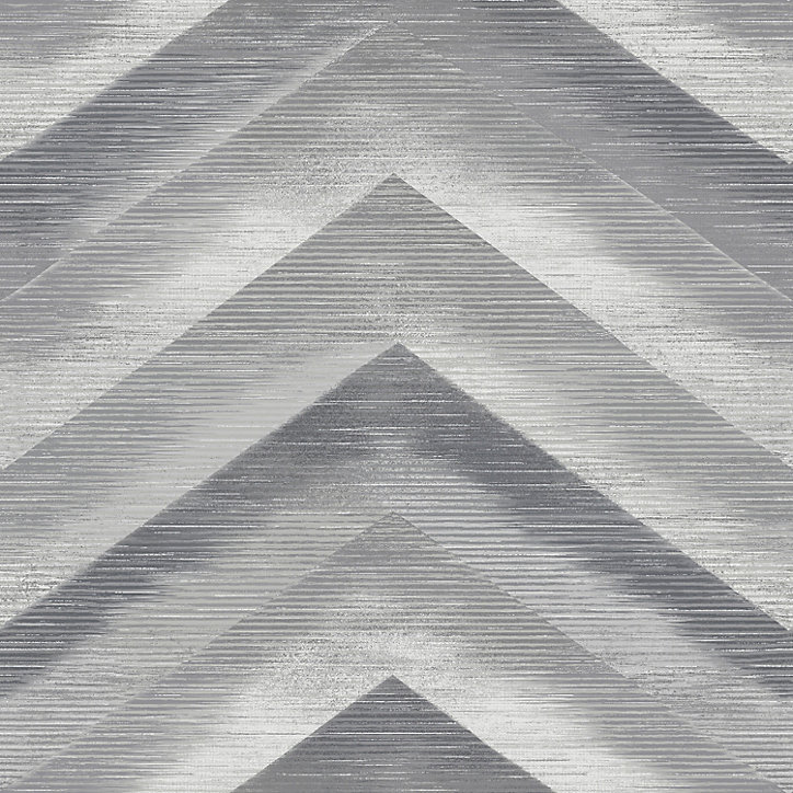 Papier peint Vinyle Intissé GoodHome Moone gris
