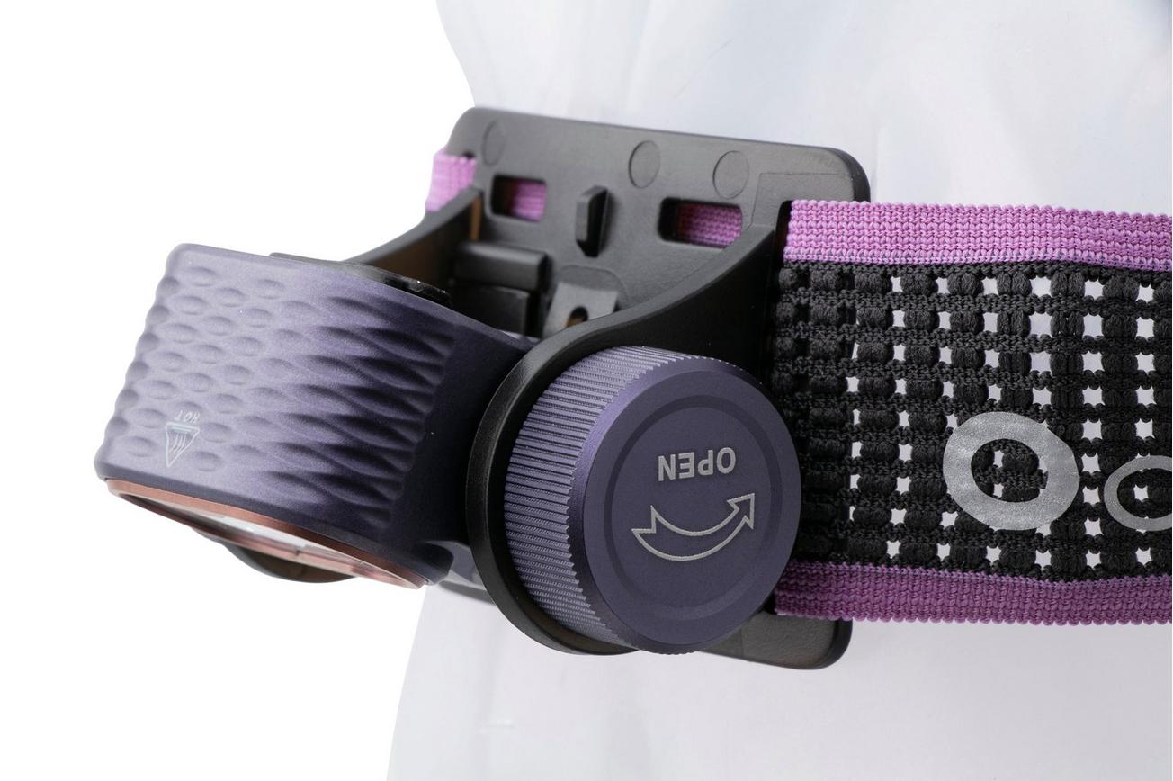 Fenix HM55R oplaadbare hoofdlamp, 1200 lumen, Dark Purple