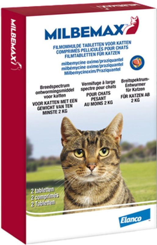 Milbemax - kleine kat en kittens - 8 tabletten