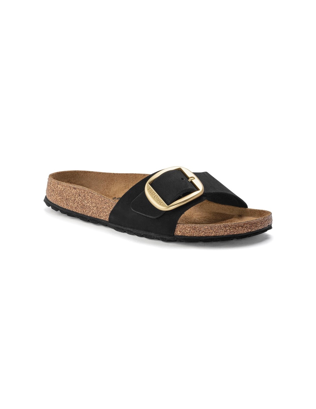 birkenstock Claquettes madrid big buckle lenb black pour Femme