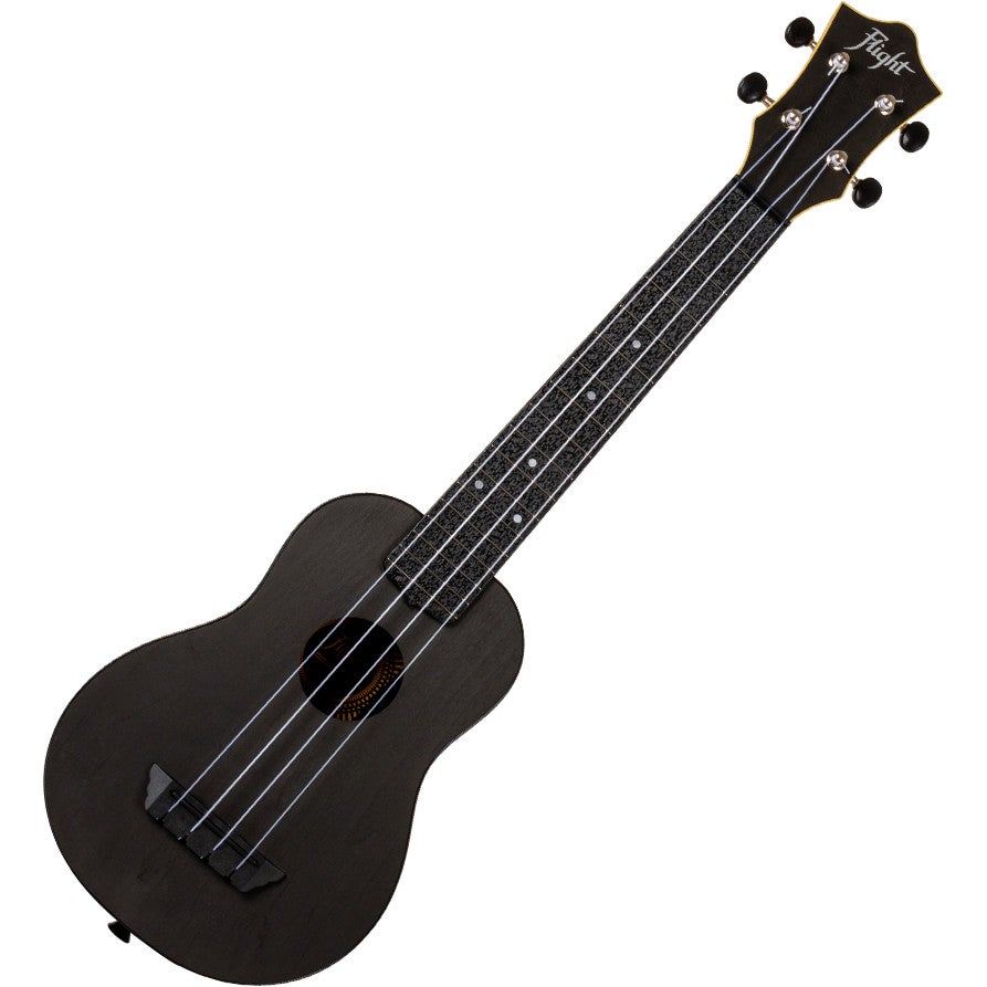 Flight Travel Series TUSL35 Black Concert Scale sopraan ukelele met gigbag