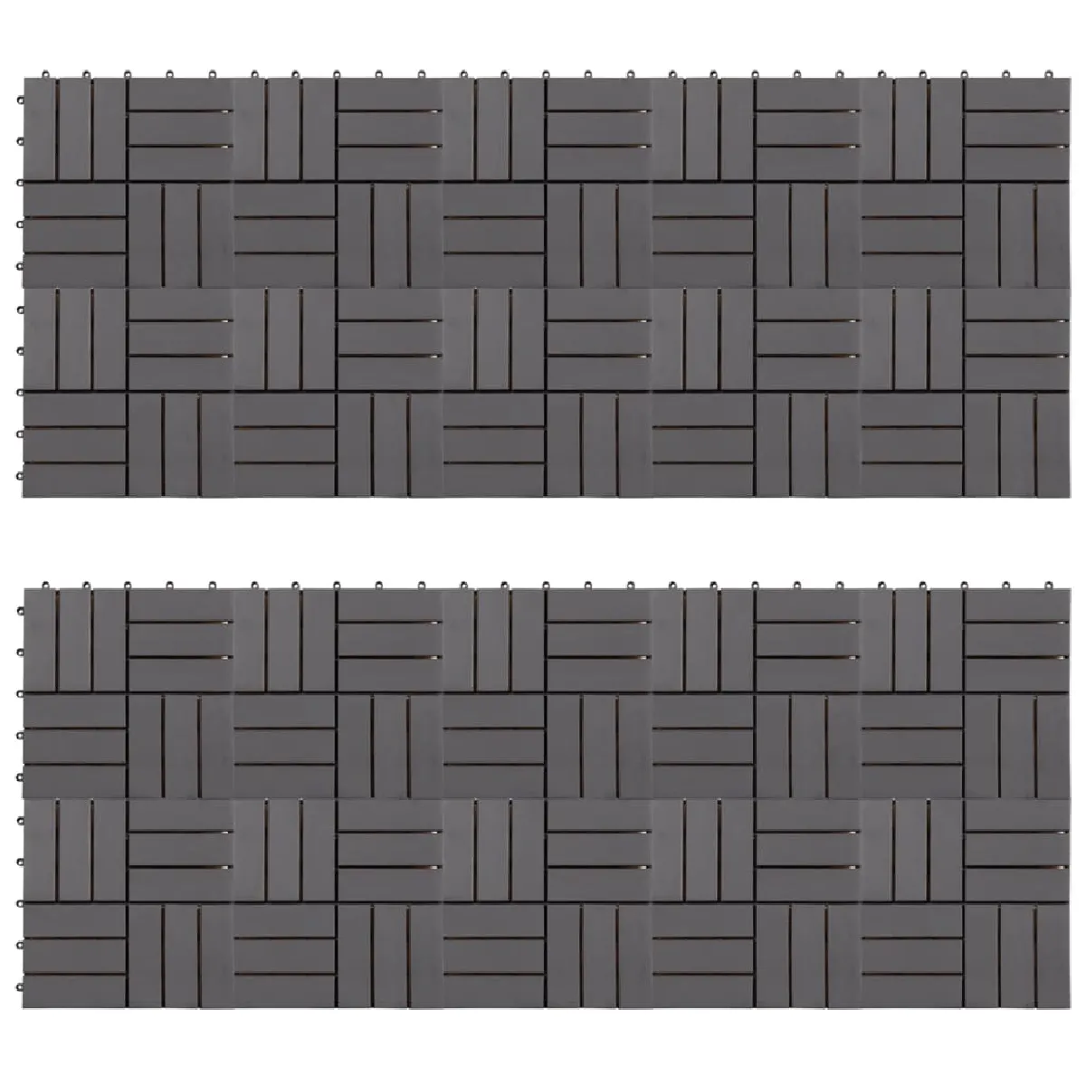 vidaXL - Carreaux de terrasse 30x30 cm - Délavage gris