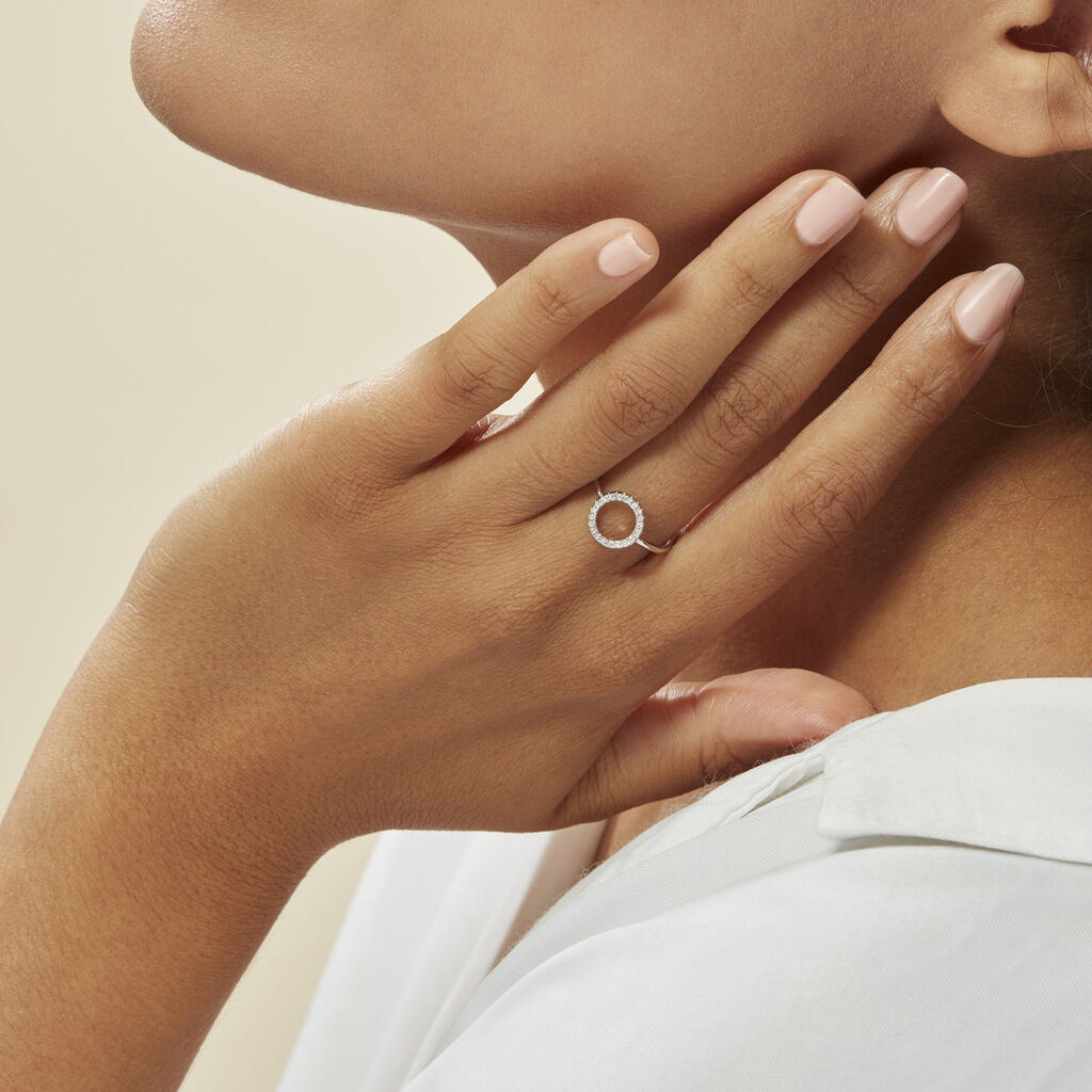 Bague Laureen Argent Blanc Oxyde De Zirconium