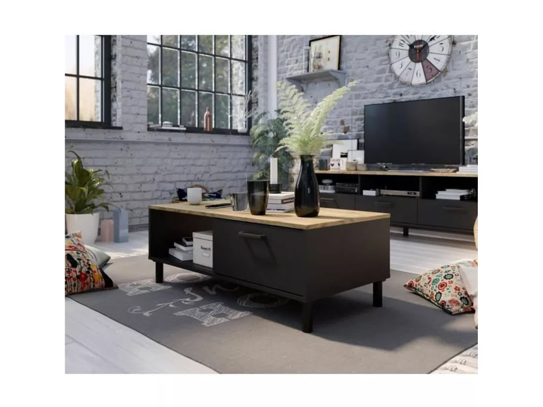 Ensemble Meuble TV 159 x 40 x 49 cm +Table basse 110 x 55 x 40 cm