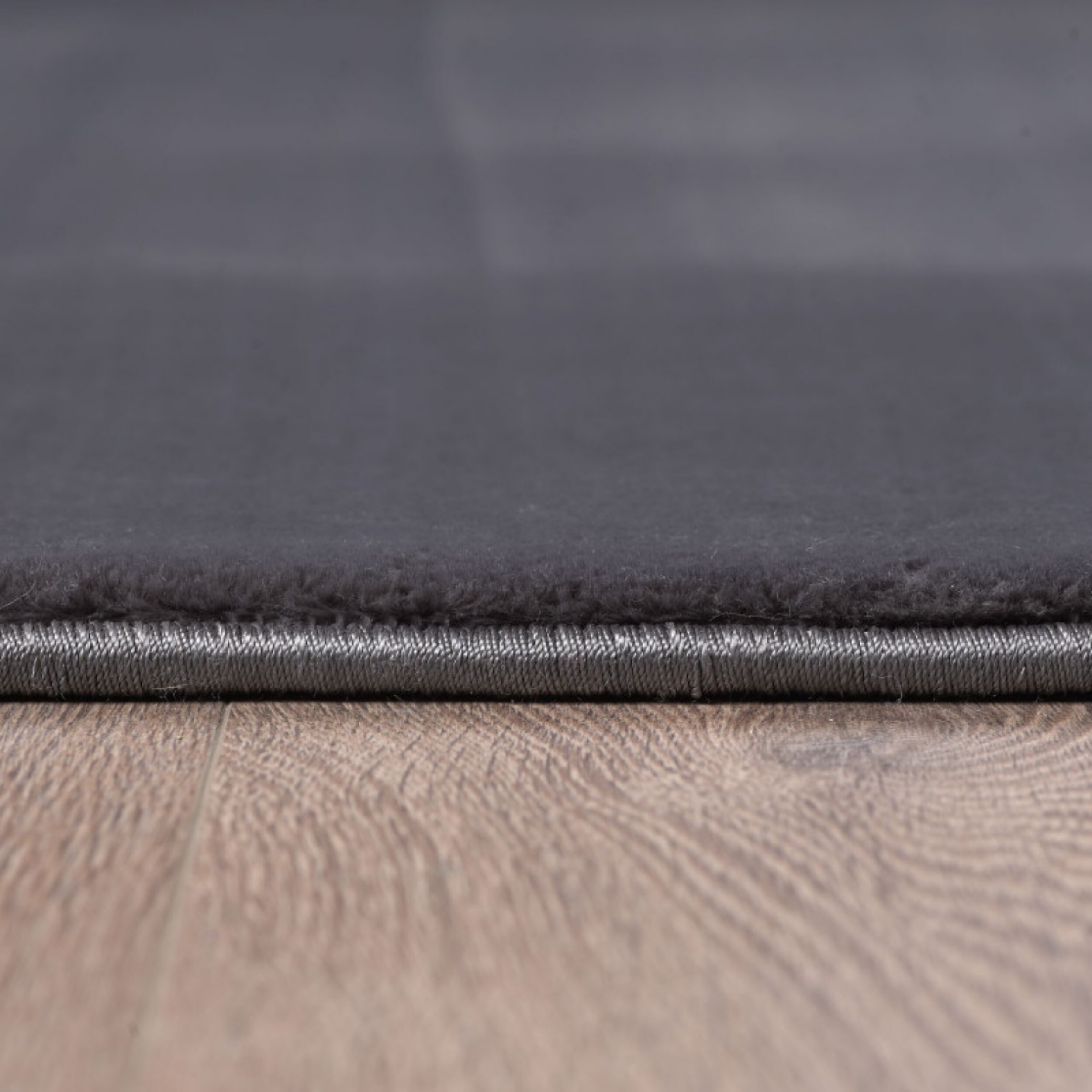 Langflorteppich Unicolor - Monochrom, ideal für Wohn-, Ess- oder Schlafzimmer