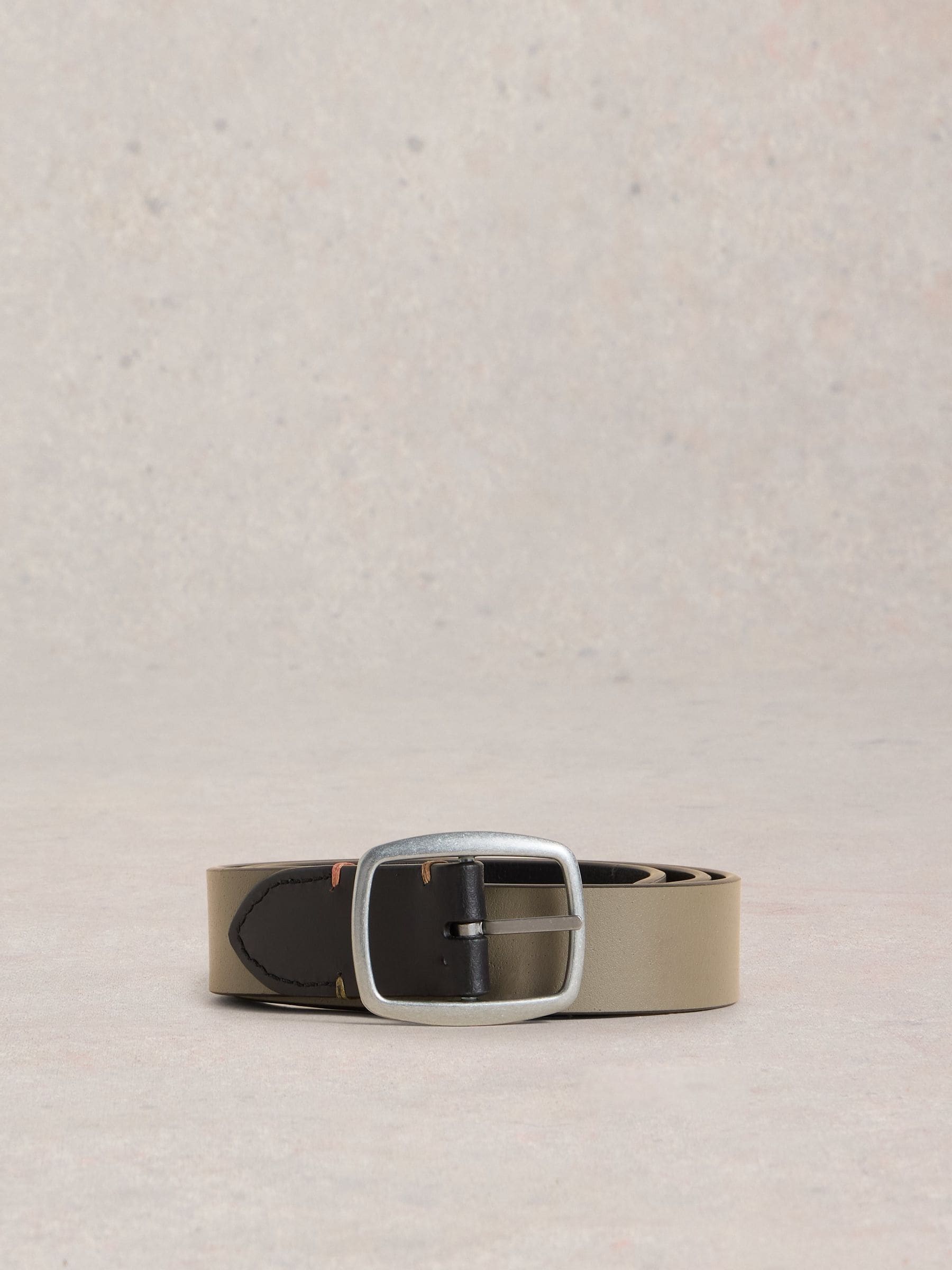 Zwarte grnd - White Stuff Reversible Leather Belt