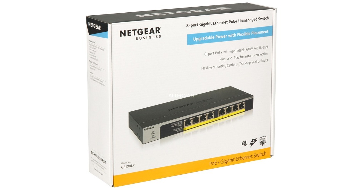 NetgearGS108LP switch