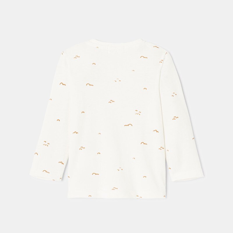 T-shirt à manches longues en interlock blanc mixte Absorba Blanc