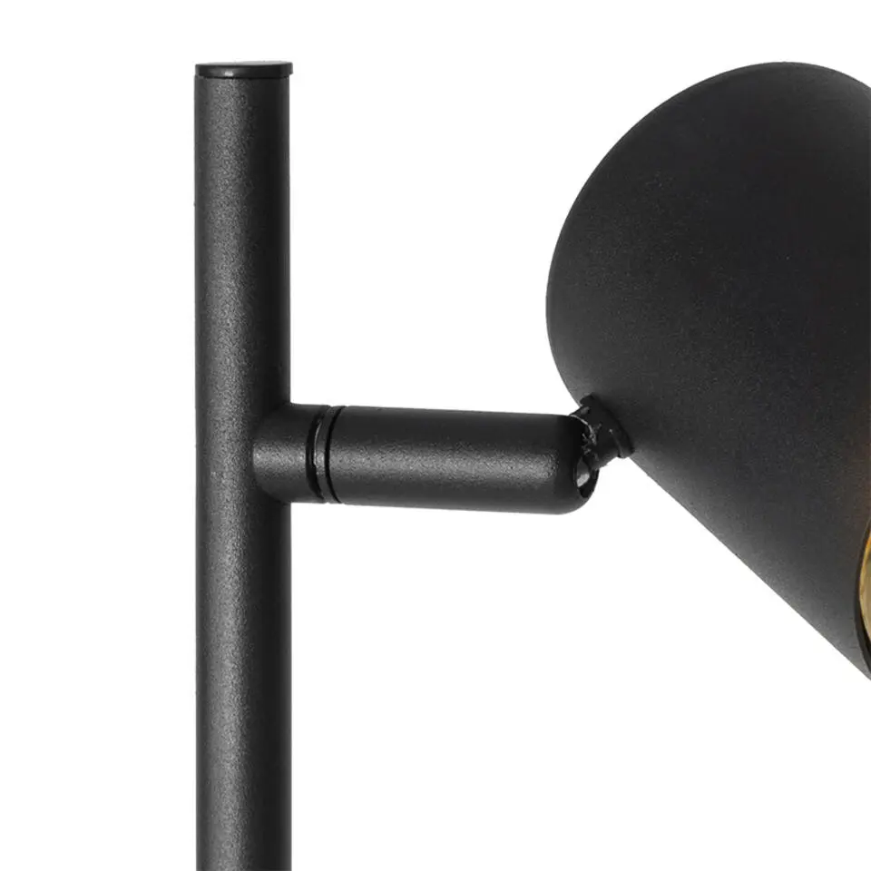 Qazqa vloerlampen jeana zwart gu10