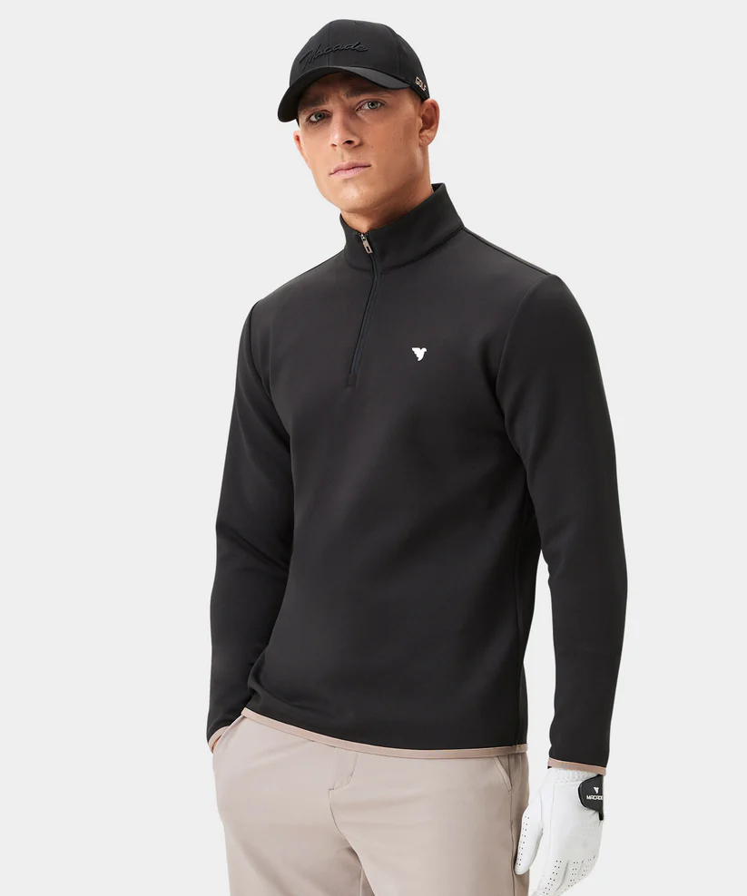 Macade Therma Quarter Zip Black