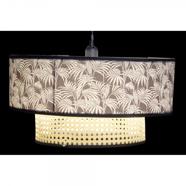 Suspension 40w naturel noir (46 x 46 x 25 cm)
