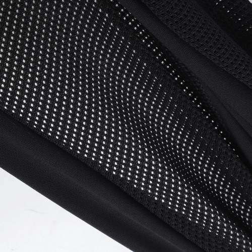 Atmungsaktives Outdoor Sport Kopftuch Mesh Fahrrad Helmfutter mit Zopfloch - Grau / Schwarz