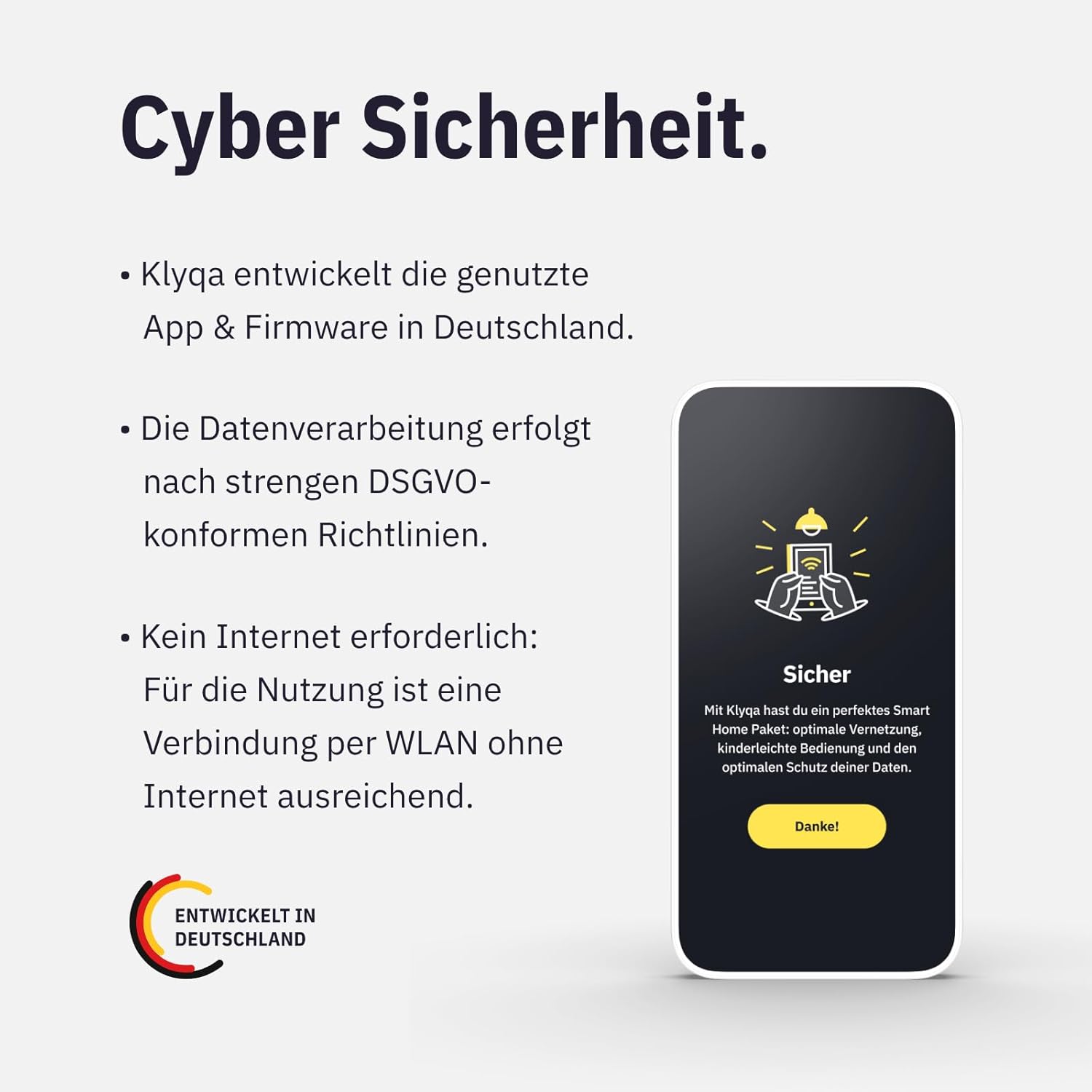Klyna Saugroboter mit Wischfunktion I Staubsauger Roboter leise 60dB I 2200Pa Saugkraft I Smart Home App steuerbar I Saug und Wischroboter nur 7cm hoch I 150Min Akkulaufzeit I Server in DE