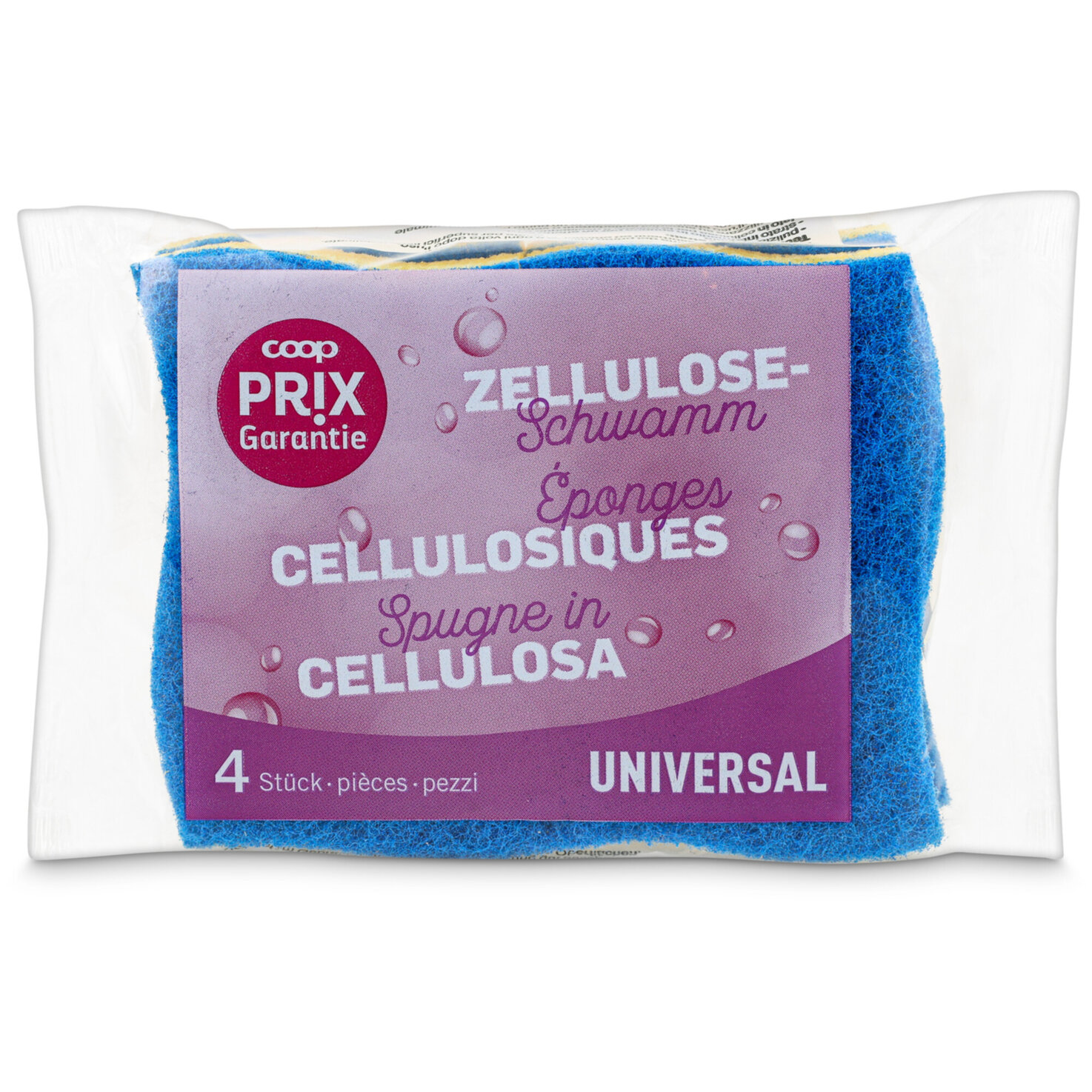 Prix Garantie Zelluloseschwamm 4 Stück