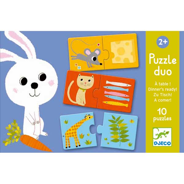 DjecoDjeco   Duo Puzzle Zu Tisch