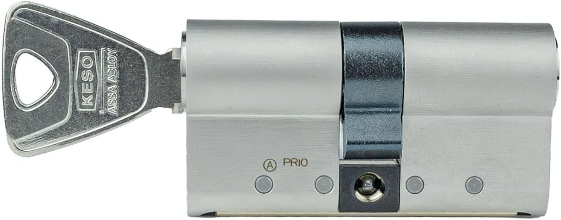 KESO 8000 Omega² 81.A16 Doppelzylinder 30/40 mm | Modularer Schließzylinder Profilzylinder | Aktiv-Kopierschutz Not- und Gefahrenfunktion/Prioritätsfunktion | Sicherungskarte + 5 Schlüssel