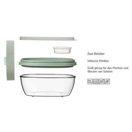 Mepal Salatbox Ellipse - Vivid mauve
