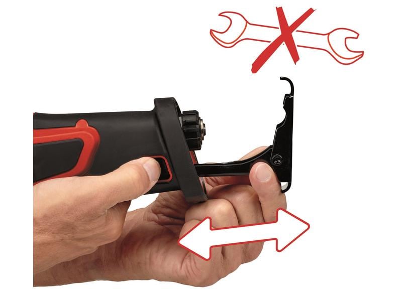 Einhell Professional Akku-Säbelsäge TP-AP 18/28 Solo Akku-Universalsäge mit drehbarem Haupthandgriff