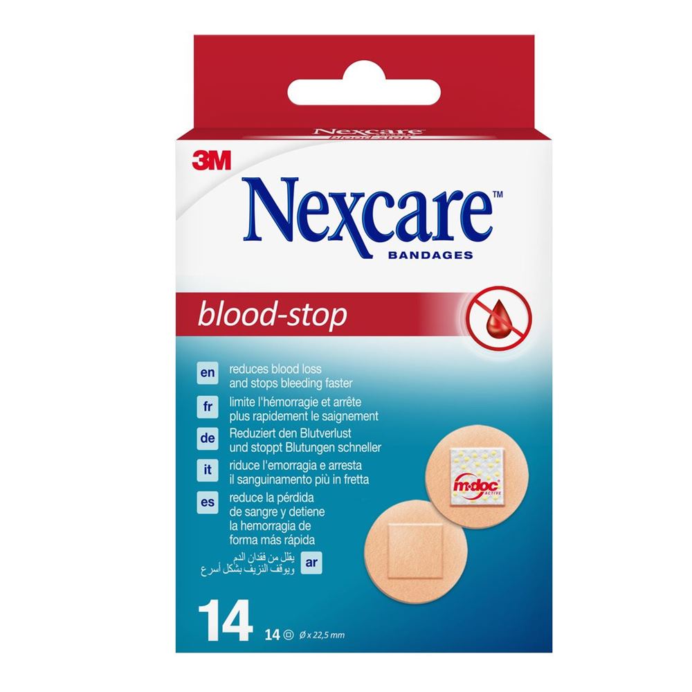 NEXCARE Blood-Stop Pflaster rund 14 Stk