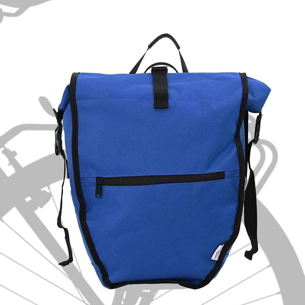vidaXL Fietstas Blauw 32,5 x 17 x 57 cm Polyester