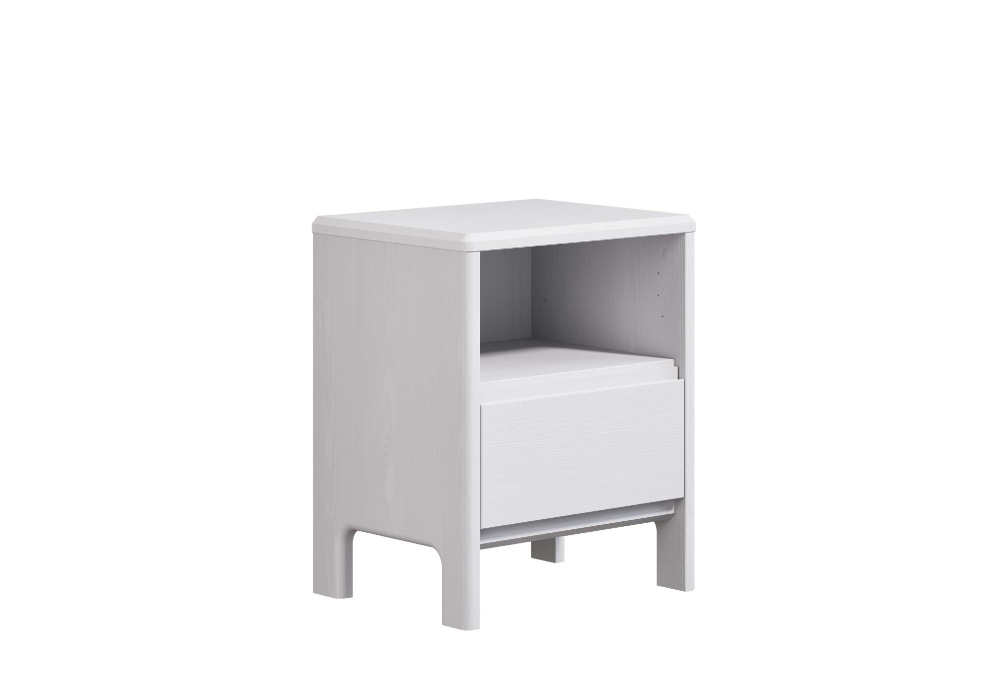 Home affaire Nachttisch »Luven« aus massiver Kiefer, mit 1 Schublade, Breite 44 cm