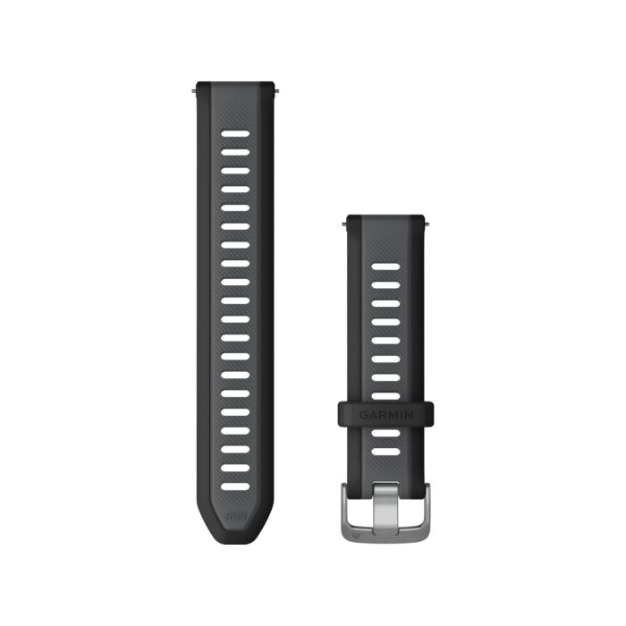Garmin Unisex Tilbehør til ure/armbånd Quick Release 20 mm Strap (Silicone) Sort