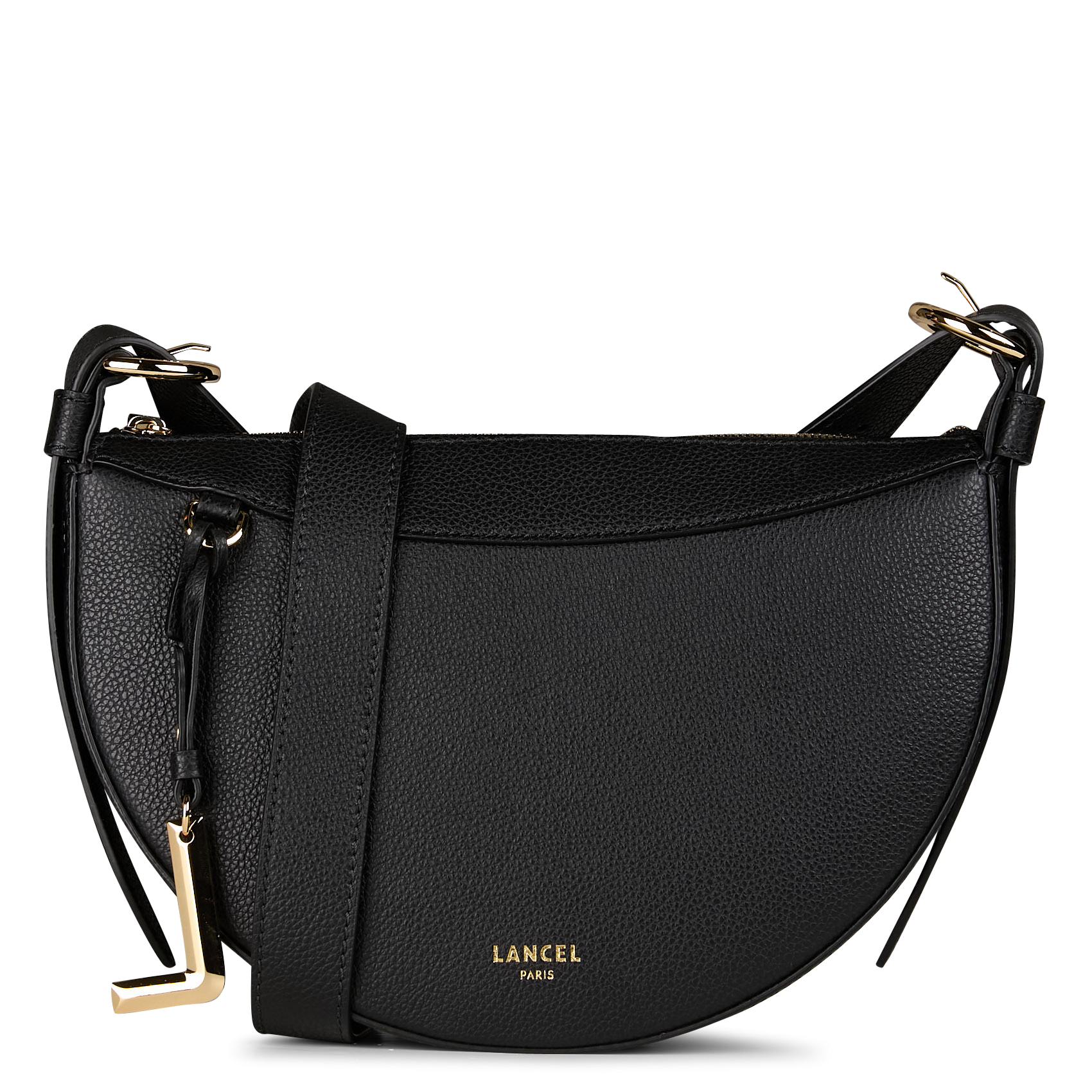 FAUBOURG - Sac demie lune en cuir| Noir