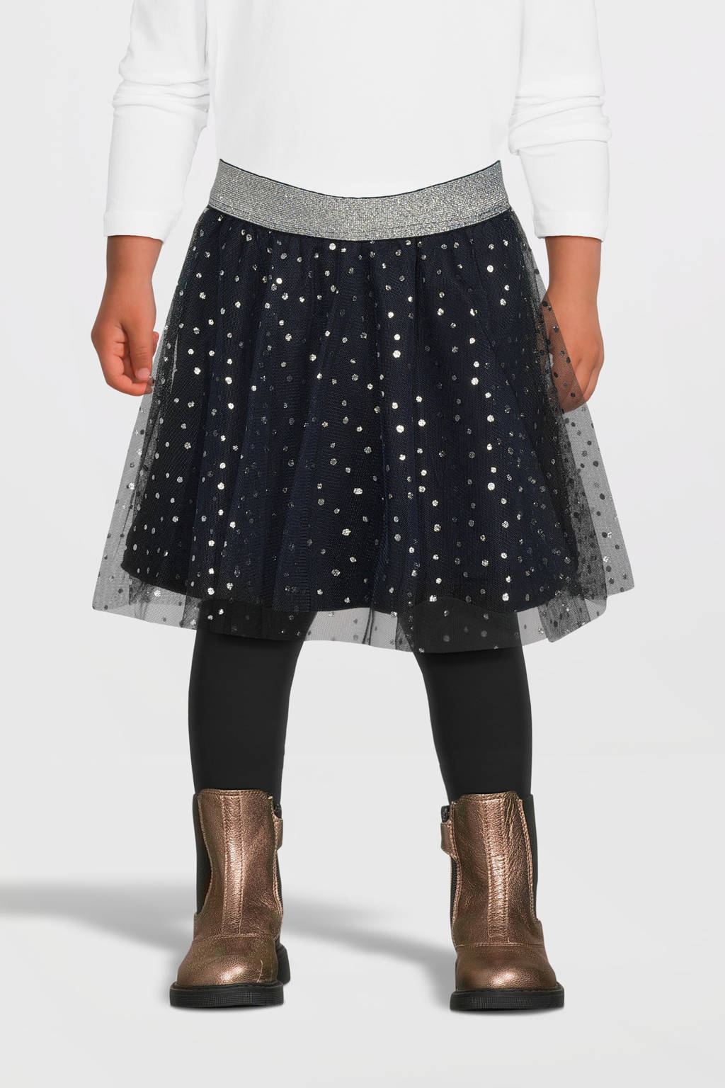 NAME IT a-lijn rok donkerblauw