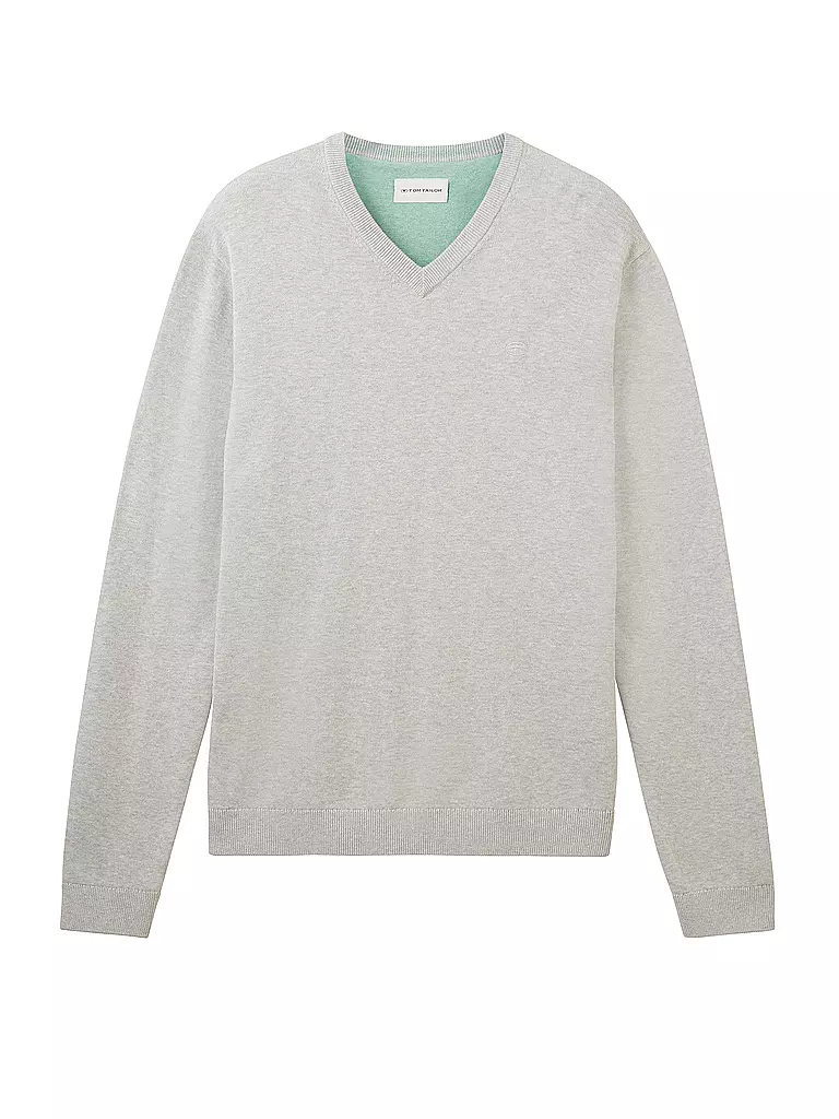 TOM TAILOR Pullover hellgrau