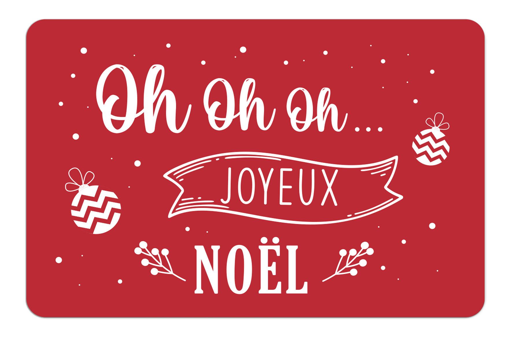 SET DE TABLE OH OH OH JOYEUX NOEL 45X30CM